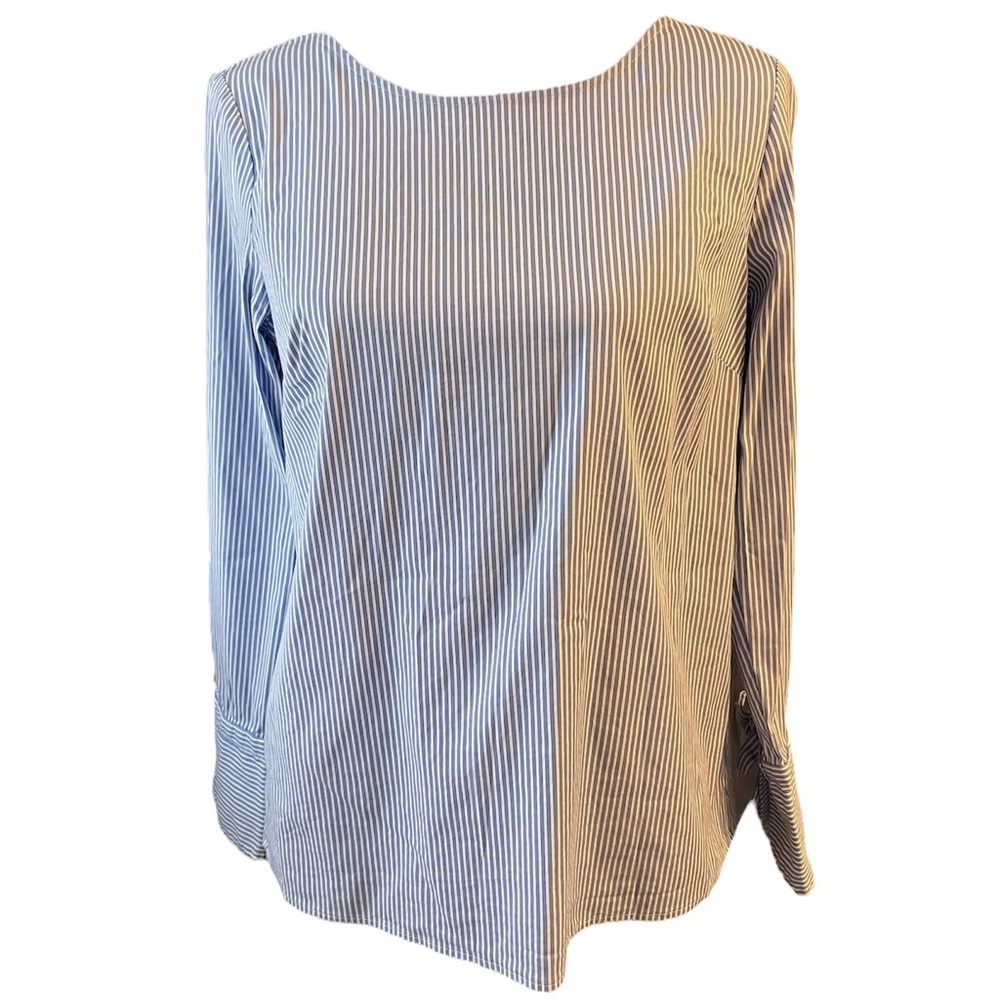 Talbots Striped Long-sleeved Blouse NWOT